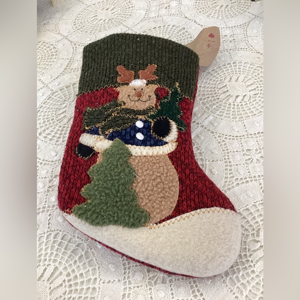 Vintage Mini Christmas Sock